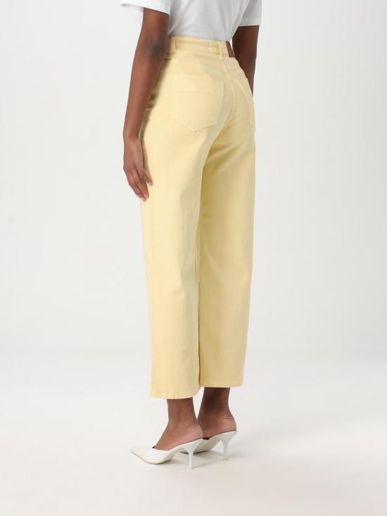 25FW 엘리자베타프랜치 데님 팬츠 PJ87D DC7 Yellow - ELISABETTA FRANCHI