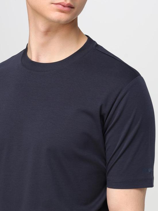 25FW 피플 반팔 티셔츠 SHIKOPM444 790 Navy - PEOPLE