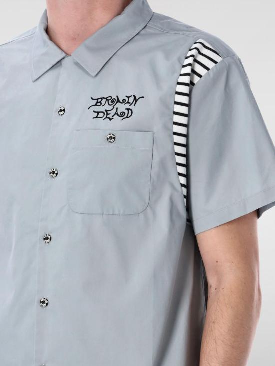 25SS 브레인데드 반팔 셔츠 BDS25T040042 STON Grey - BRAIN DEAD