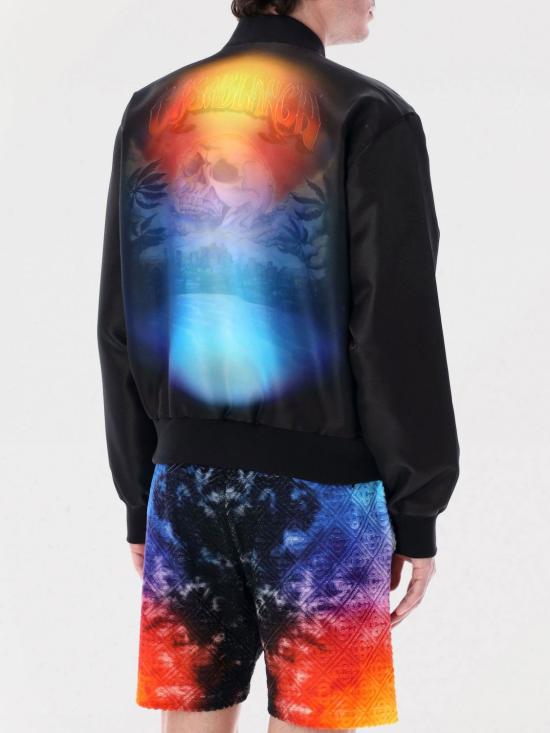 25SS 카사블랑카 봄버 자켓 MS25OT168 02 Black - CASABLANCA