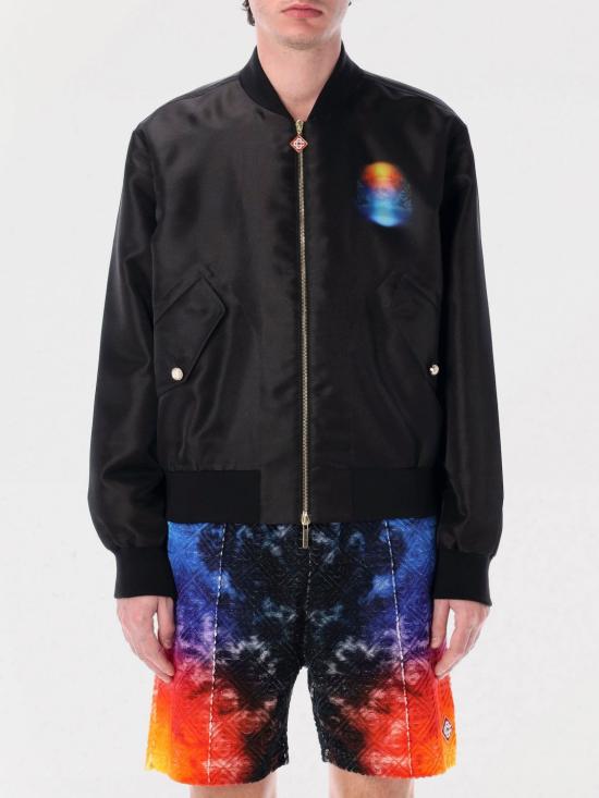 25SS 카사블랑카 봄버 자켓 MS25OT168 02 Black