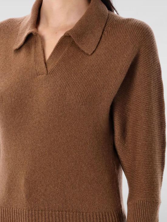 25FW 케이트 폴로 티셔츠 9834650 745 Brown - KHAITE