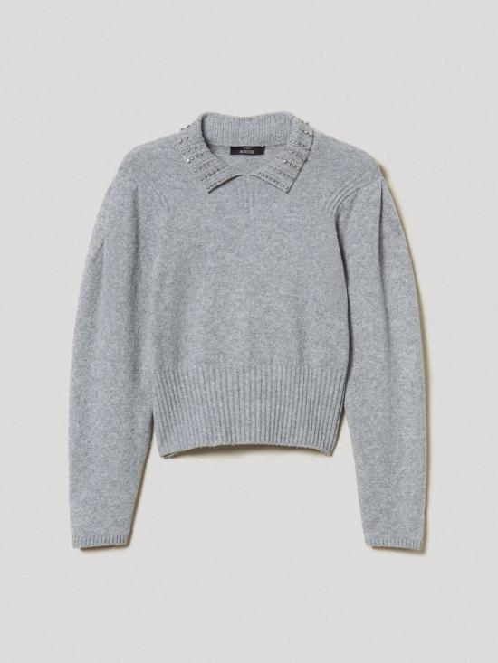 25FW 액티튜드 트윈세트 터틀넥 252AP3160 11811 Grey - ACTITUDE TWINSET