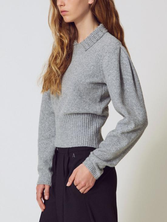 25FW 액티튜드 트윈세트 터틀넥 252AP3160 11811 Grey - ACTITUDE TWINSET