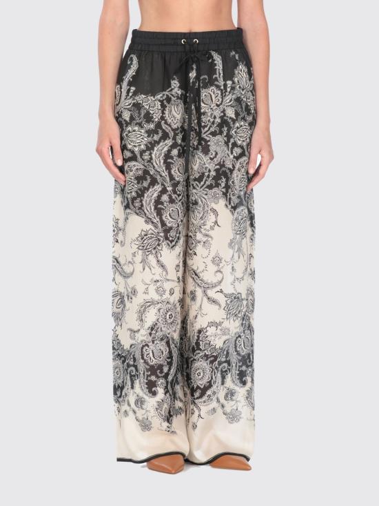 25FW 짐머만 팔라초 팬츠 3254PSS251 CRMBLKFLO Yellow Cream