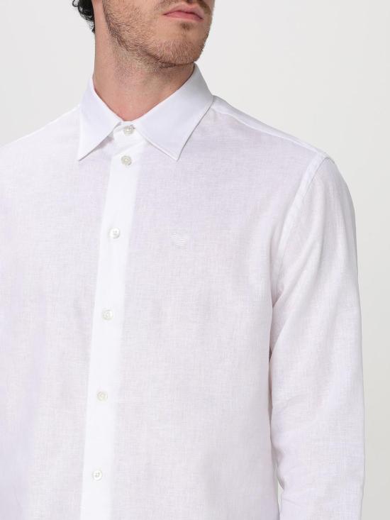25SS 엠포리오 아르마니 긴팔 셔츠 EM000099TE14112 U0002 White - EMPORIO ARMANI