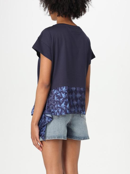 25FW 엠포리오 아르마니 반팔 티셔츠 EW001524AF12597 FB119 Blue - EMPORIO ARMANI