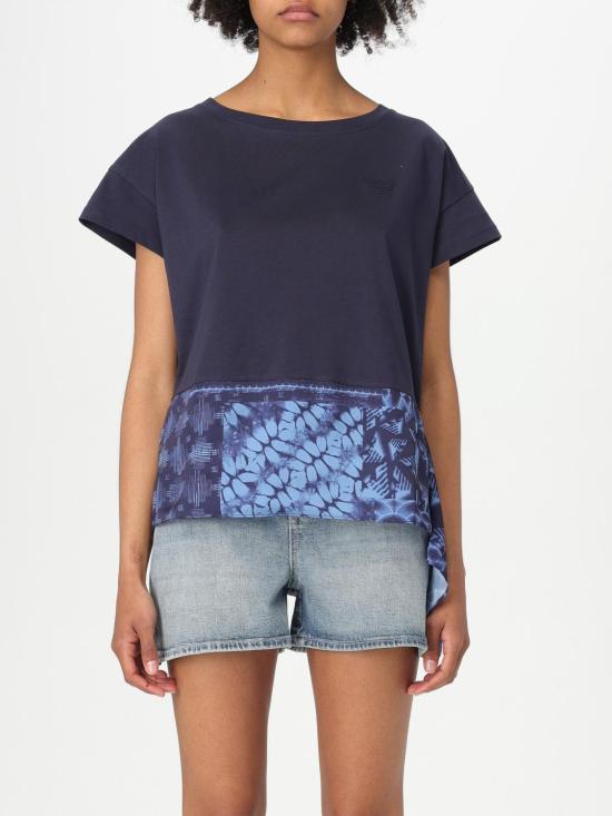 25FW 엠포리오 아르마니 반팔 티셔츠 EW001524AF12597 FB119 Blue