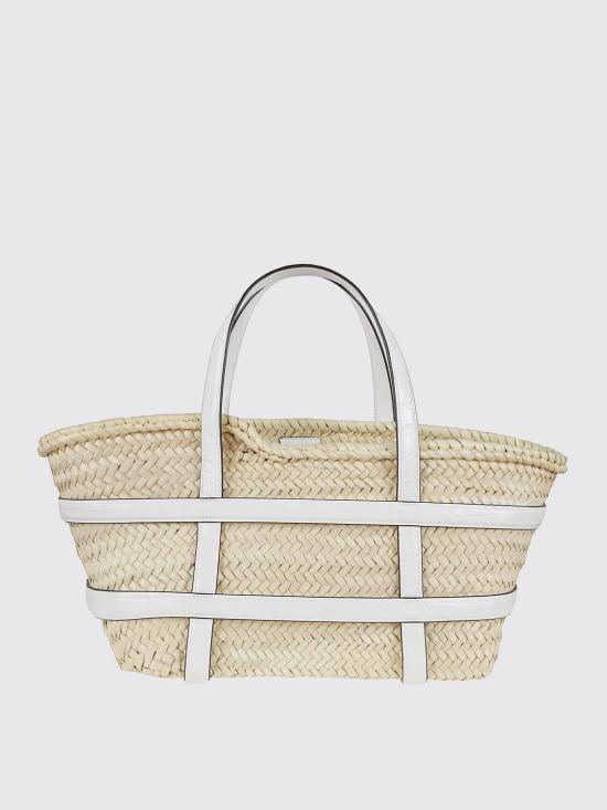 25FW 토리버치 엘라 스트로 바스켓 169398 100 White - TORY BURCH