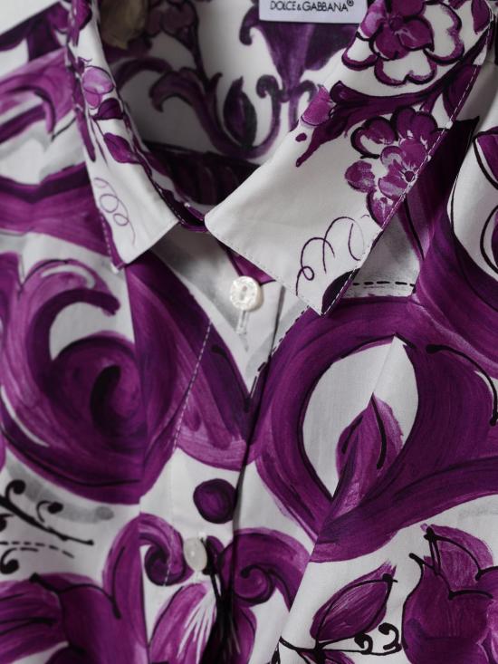 25FW [키즈] 돌체앤가바나 셔츠 L56S41HH5EN IP3TN Violet - DOLCE & GABBANA