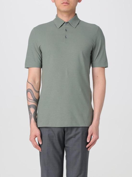 25FW 자노네 폴로 티셔츠 815109ZG380 Z1866 Green