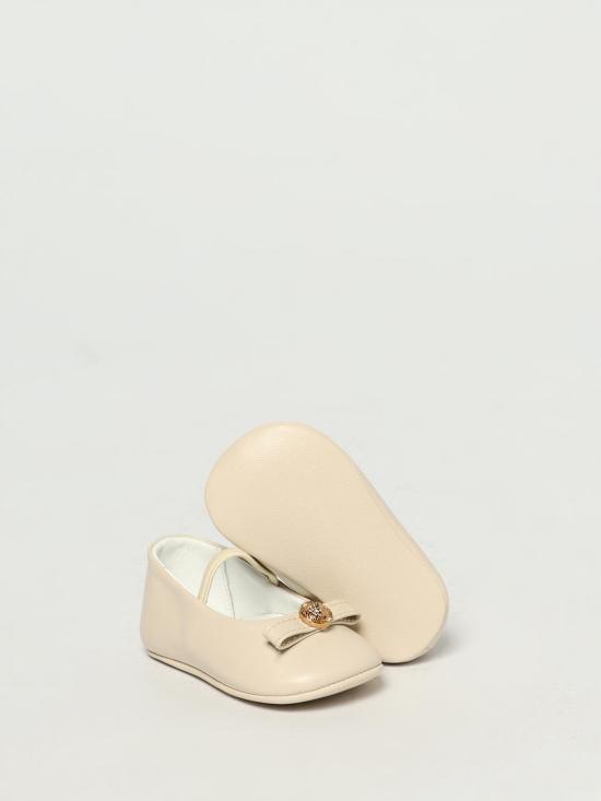 25FW [키즈] 베르사체 플랫 슈즈 10182051A12882 1W47V White - VERSACE