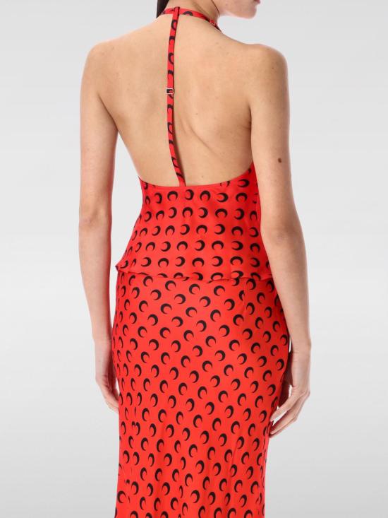 25SS 마린세르 민소매 티셔츠 WTO426ACWOV0060 RD10 Red - MARINE SERRE