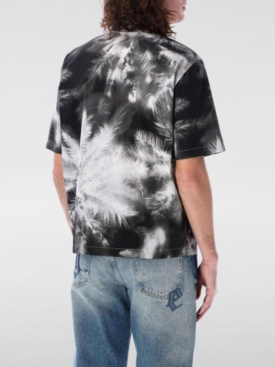 25SS 팜앤젤스 반팔 셔츠 PMGG005S25FAB003 1003 Black - PALM ANGELS