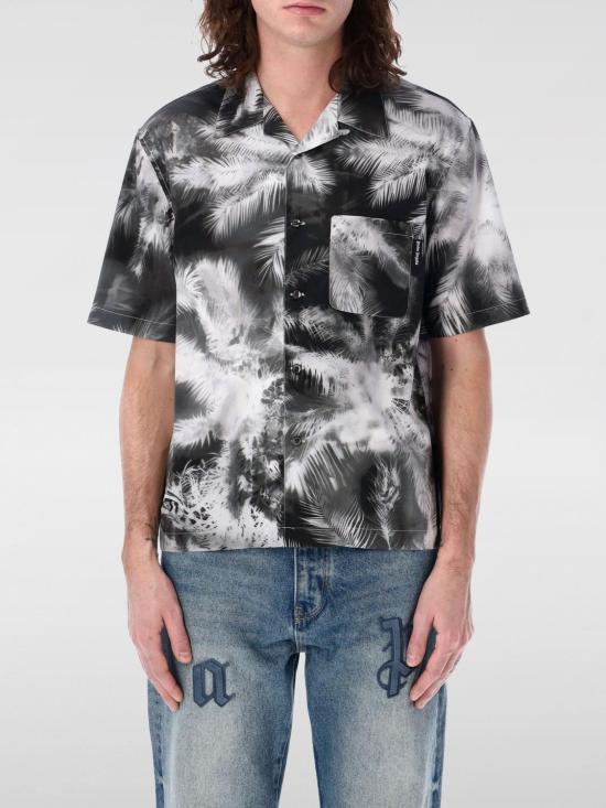 25SS 팜앤젤스 반팔 셔츠 PMGG005S25FAB003 1003 Black