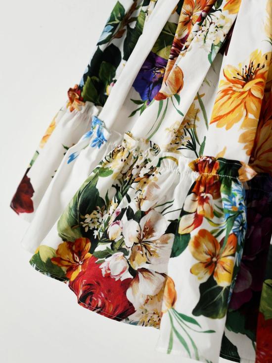 25FW [키즈] 돌체앤가바나 스커트 L54I58HS5TV HA5PC Multicolor - DOLCE & GABBANA