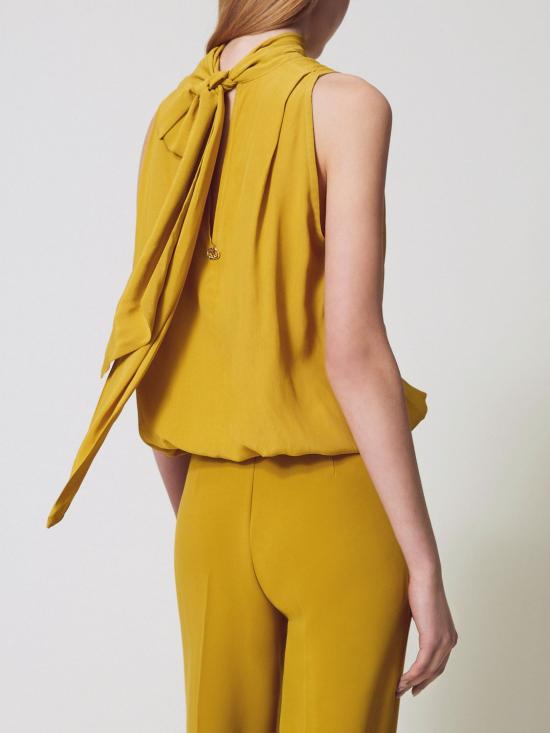 25FW 트윈셋 민소매 티셔츠 252TF2081 12607 Ocher - TWINSET