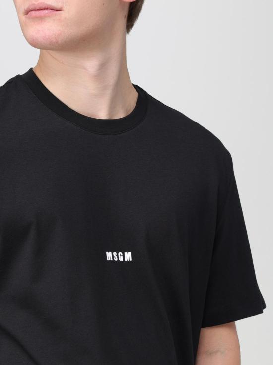 25FW 엠에스지엠 반팔 티셔츠 2000MM500200002 99 Black - MSGM