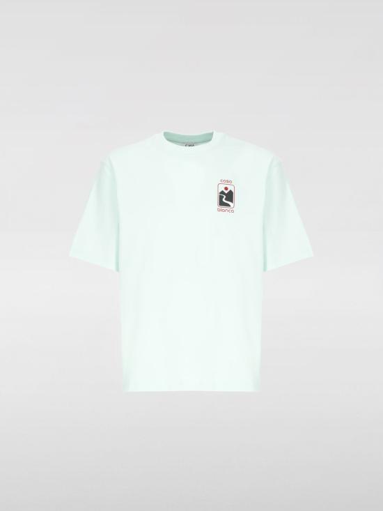 25FW 카사블랑카 반팔 티셔츠 MPF25JTS044 03 Green - CASABLANCA