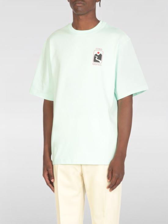 25FW 카사블랑카 반팔 티셔츠 MPF25JTS044 03 Green