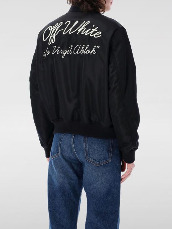 25SS 오프화이트 봄버 자켓 OMEH05EC99FAB001 1001 Black - OFF WHITE