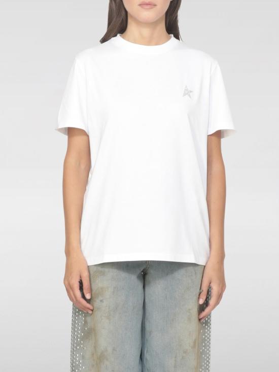 25FW 골든구스 반팔 티셔츠 GWP01220P00059480185 White