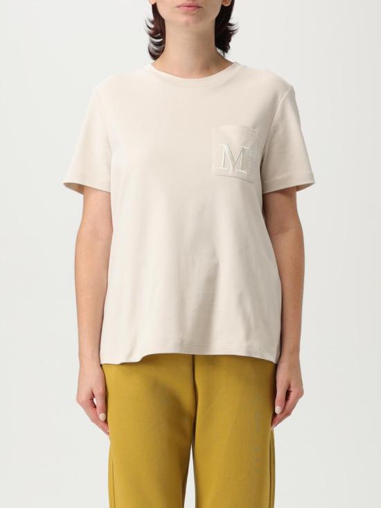 25FW 에스막스마라 반팔 티셔츠 2529976011600 002 Beige