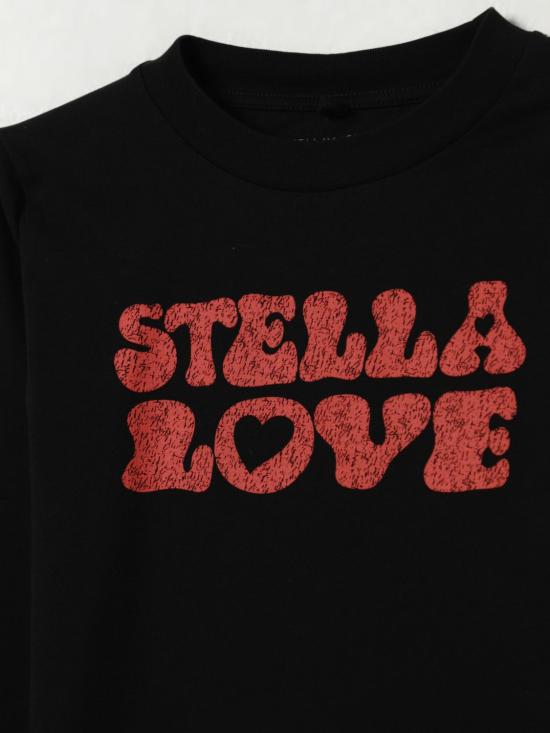 25FW [키즈] 스텔라 맥카트니 티셔츠 TX8C20Z0434 961 Black - STELLA MCCARTNEY