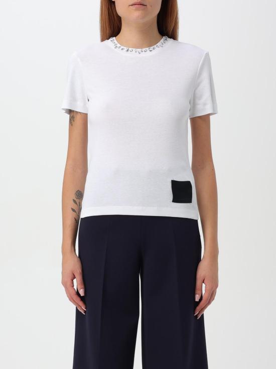  리비아나 콘티 반팔 티셔츠 L4WW63 A01 0 White