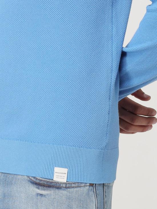 25FW 폴앤샤크 스웨터 22411504 337 Gnawed Blue - PAUL & SHARK