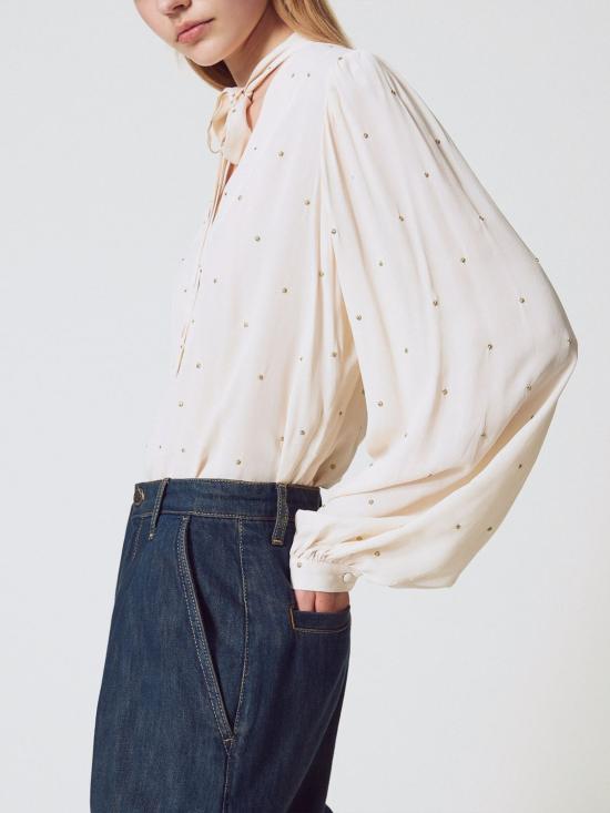 25FW 트윈셋 블라우스 252TP2032 07222 Yellow Cream - TWINSET