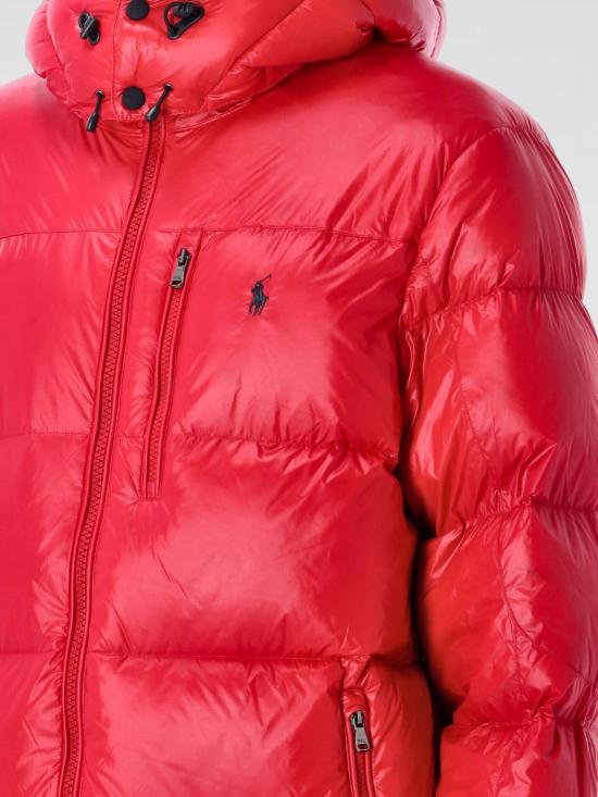 25FW 폴로 랄프로렌 고햄 글로시 다운 자켓  710968281 004 Red - POLO RALPH LAUREN