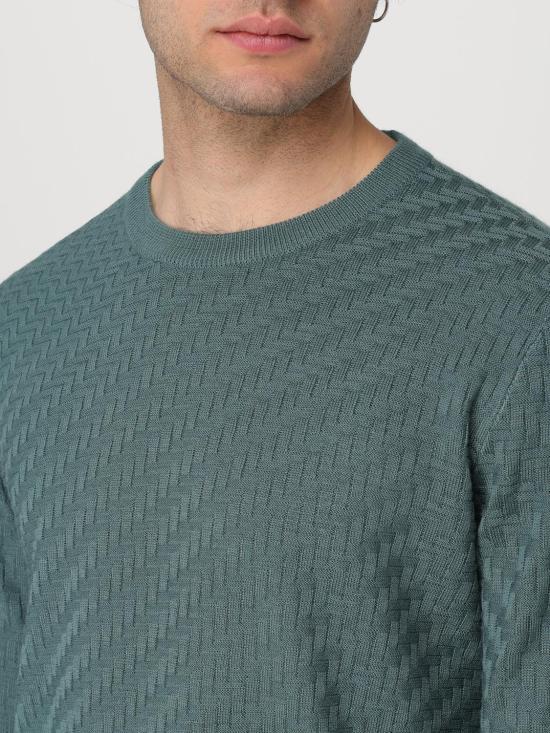  엠포리오 아르마니 스웨터 3D1MY41MF2Z 0594 Green - EMPORIO ARMANI