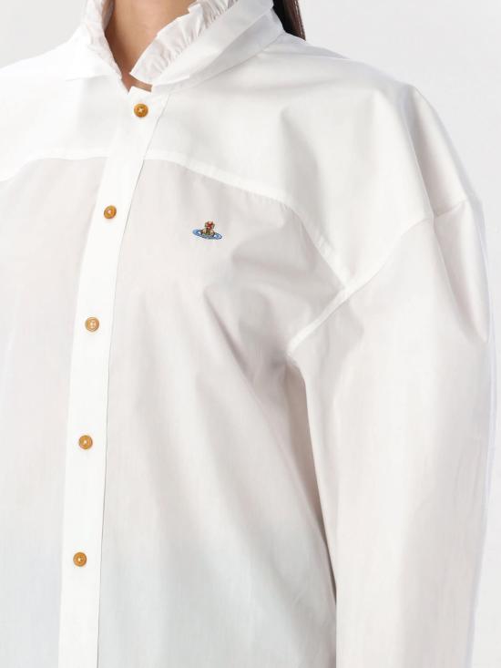 25FW 비비안웨스트우드 블라우스 3501001YW009Q A401 White - VIVIENNE WESTWOOD