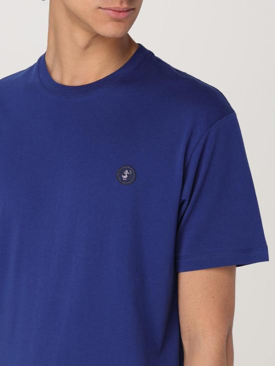 25FW 세이브더덕 반팔 티셔츠 DT1194MBESY20 90025 Blue 1 - SAVE THE DUCK