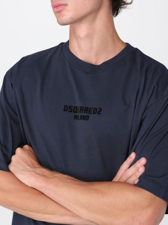 25FW 디스퀘어드2 반팔 티셔츠 S74GD1455D20020 968 Navy - DSQUARED2