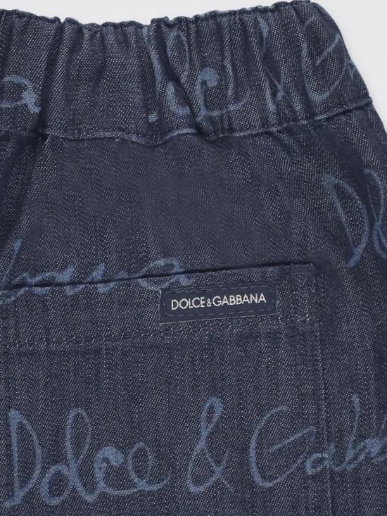 25SS [키즈] 돌체앤가바나 쇼츠/버뮤다 L13Q60BLDC87 S9000 Blue - DOLCE & GABBANA