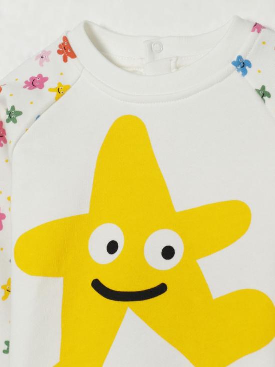 25FW [키즈] 스텔라 맥카트니 풀오버 TX4050Z3059 101 Ivory - STELLA MCCARTNEY