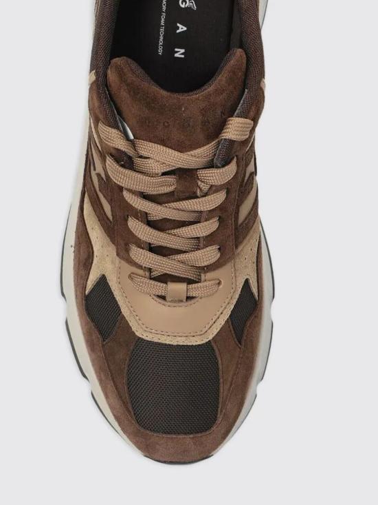 25FW 호간 하이퍼라이트 스니커즈 HXM5630FK70UOB 0MAB Brown - HOGAN