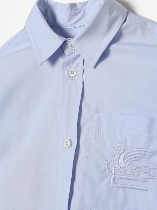 25FW [키즈] 에트로 셔츠 GU5P25P0013 604 Gnawed Blue - ETRO