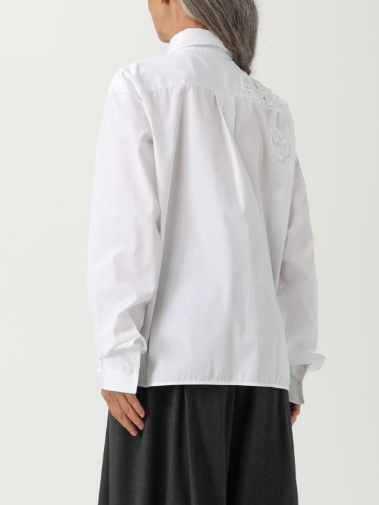 25FW 에르마노 설비노 셔츠 D462K391BQP 10601 White - ERMANNO SCERVINO