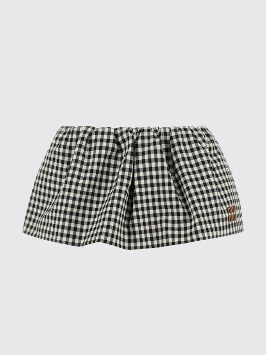 25FW 미우미우 숏 스커트 MG2200SOOO12OF F0964 White