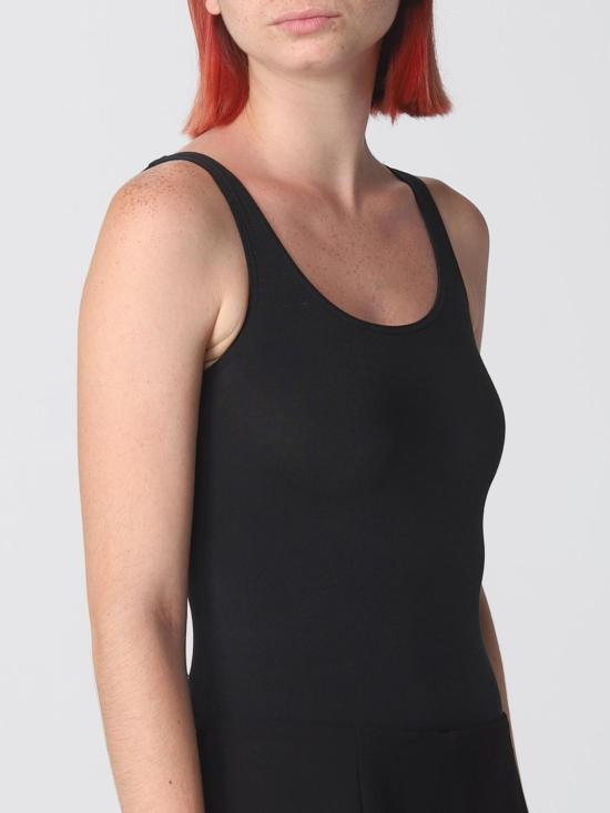 25FW 월포드 민소매 티셔츠 75085 7005 Black - WOLFORD