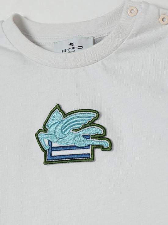 25FW [키즈] 에트로 티셔츠 GW8571Z2081 177 Yellow Cream - ETRO