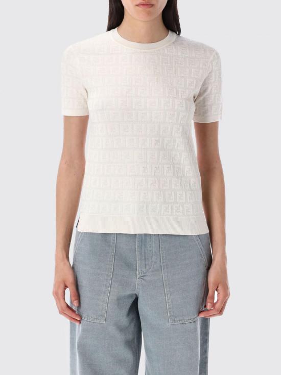 25FW 펜디 스웨터 FZXD57AUZR F0ZNM White