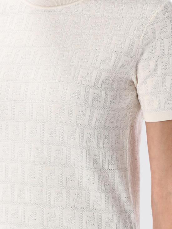 25FW 펜디 스웨터 FZXD57AUZR F0ZNM White - FENDI