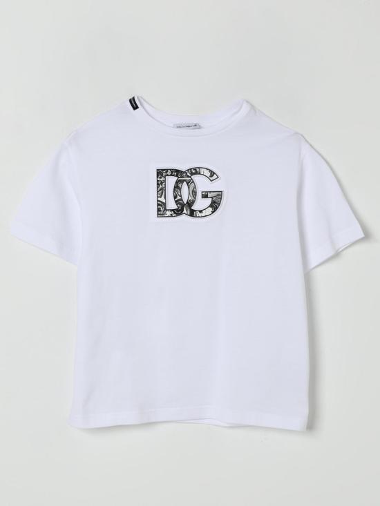 25FW [키즈] 돌체앤가바나 티셔츠 L4JTHVG7NVC S9000 White