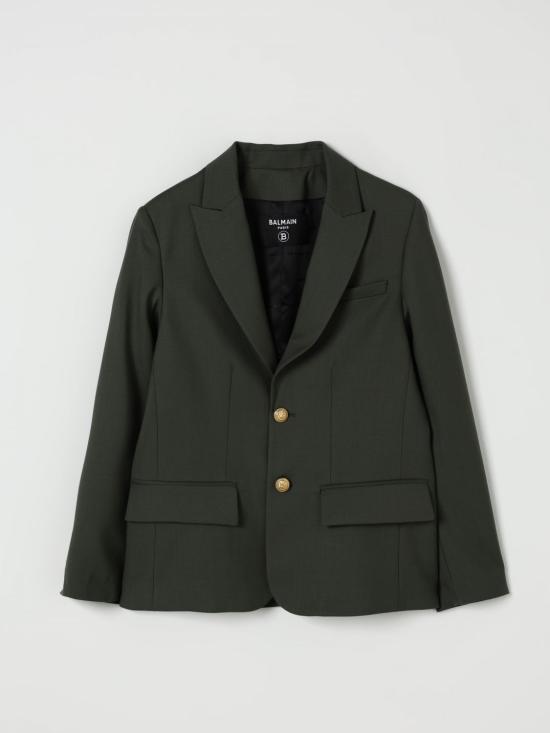 25FW [키즈] 발망 캐주얼 자켓 BX2P74I0196 762OR Kaki