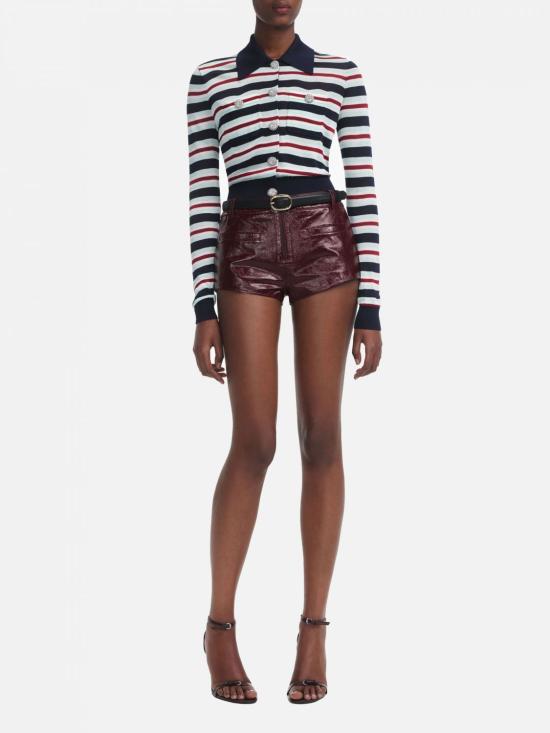 25FW 셀프 포트레이트 후드 티셔츠 PF25050TBL BLUE Multicolor - SELF PORTRAIT