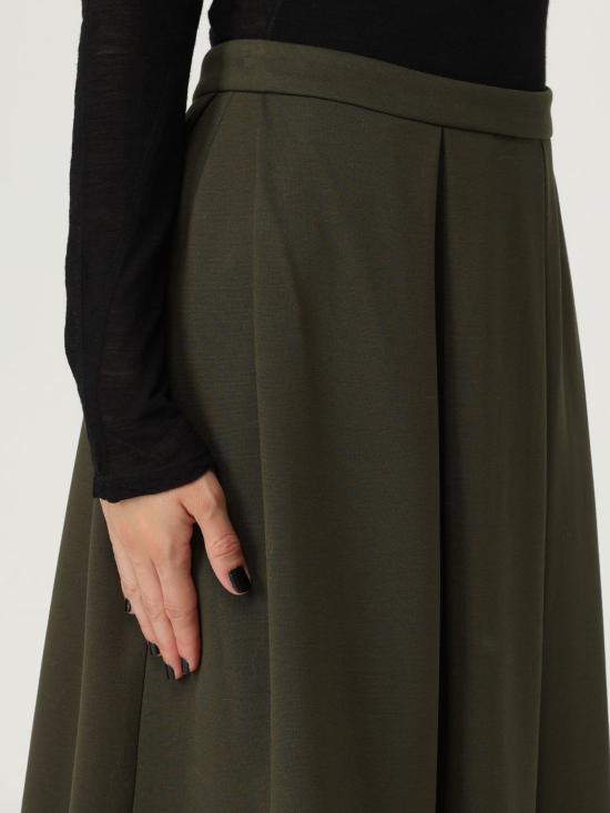 25FW 리비아나 콘티 롱 스커트 L5WI40 S31 1 Green - LIVIANA CONTI